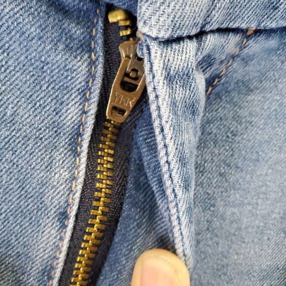 Nicole Miller Jean Womens 10 Blue High Rise Kick Boot Stretch Denim Cropped - Picture 11 of 13